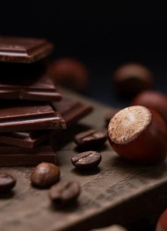 chocolate, nuts,
          coffee beans